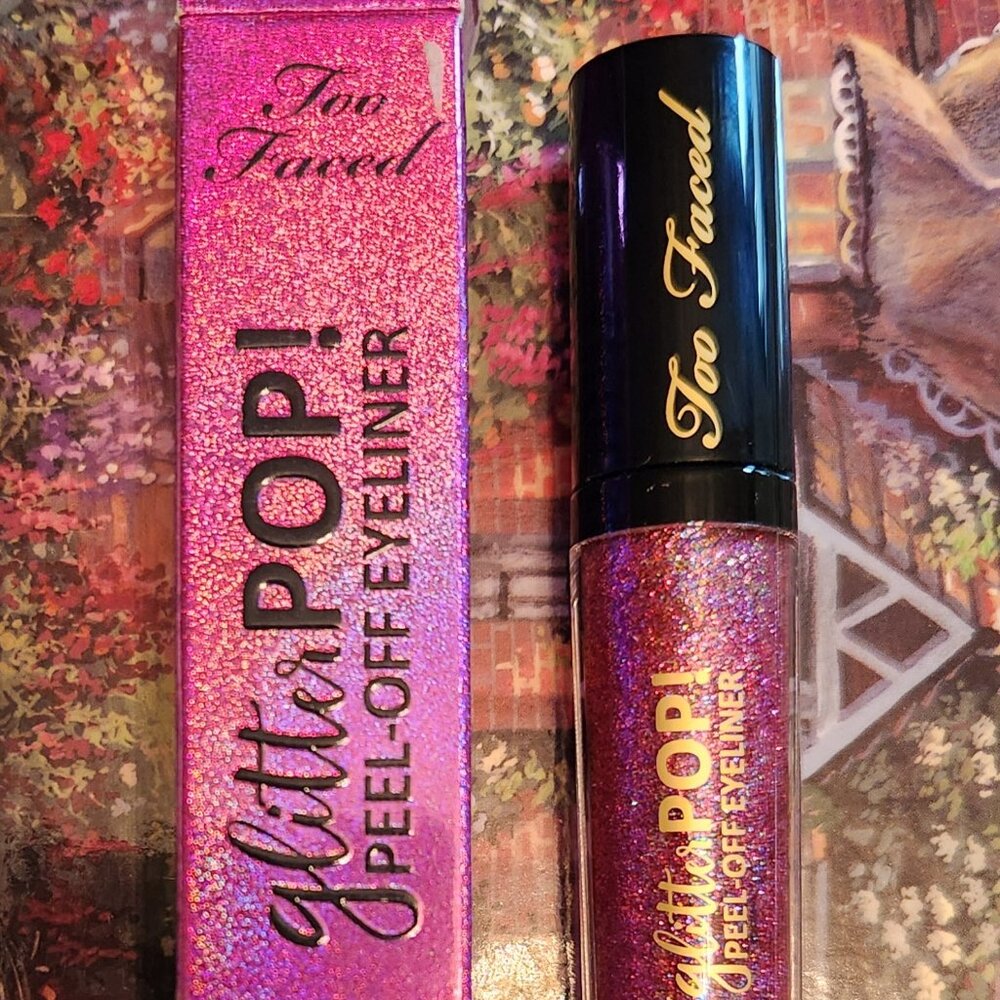 Too Faced Glitter POP! in Kitty Glitter - Peel-Off Eyeliner NIB HTF